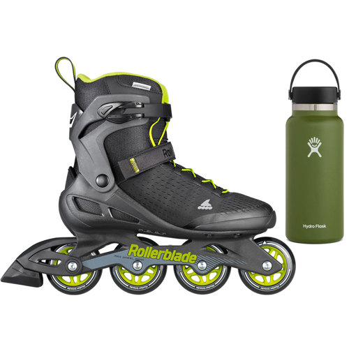 Rollerblade Zetrablade Elite Men's Inline Skates with Hydro Flask Water