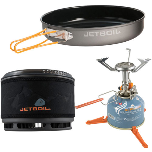 JetBoil 1.5L Ceramic Cook Pot Bundle with Cooking System and Fry Pan