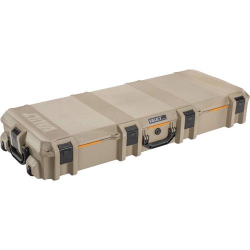 Pelican V730 Vault Tactical Rifle Case with Wheels Tan
