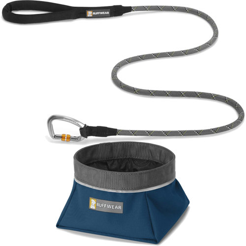 Rufffwear Quencher Bowl & Knot-A-Leash Dog Package