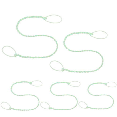 Rip Tie 2.5mm Tangle Free Hair Tie 24" Seafoam Green 5-Pack
