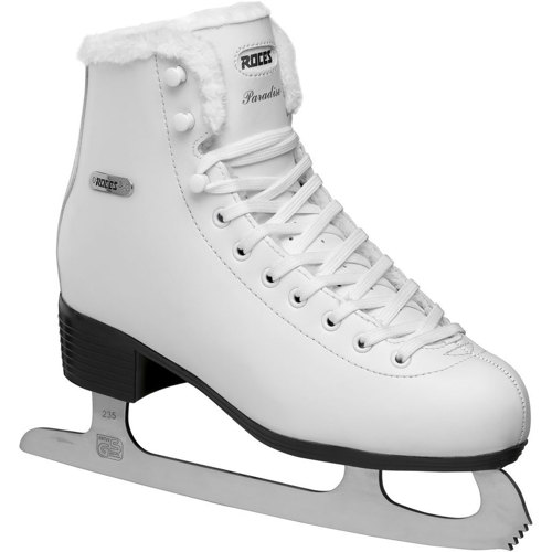 Roces Paradise Eco Faux Fur Ice Skate for Women, White 7