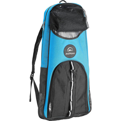 Rapido Deluxe Mask, Fins and Snorkel Bag Blue