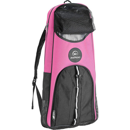 Rapido Deluxe Mask, Fins and Snorkel Bag Pink