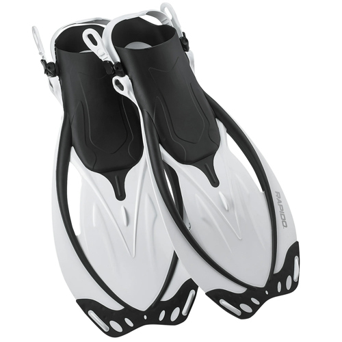 Rapido Marine Open Heel Adjustable Fins Medium-Large/X-Large White