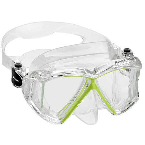 Rapido Panto-180 Four Lens Mask Clear/Neon Yellow
