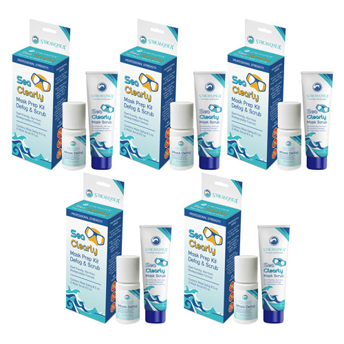 Stream2Sea Sea Clearly Mask Prep Kit Defog & Scrub 5-Pack