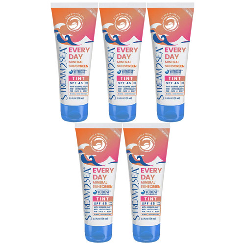 Stream2Sea Every Day Tint Mineral Sunscreen SPF 45 5-Pack