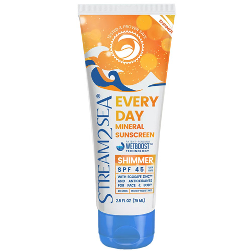 Stream2Sea Every Day Shimmer Mineral Sunscreen SPF 45 5-Pack