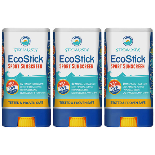 Stream2Sea EcoStick Sunscreen, 0.5 oz (15g) 3-Pack
