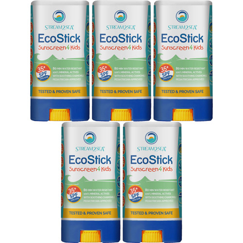 Stream2Sea EcoStick Sunscreen for Kids 5-Pack