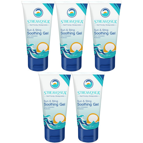 Stream2Sea Soothing Aloe Vera Gel, 6 fl. oz. (180 ml) 5-Pack