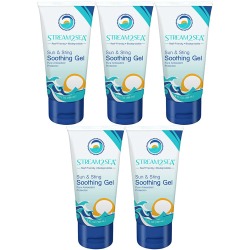 Stream2Sea Sun & Jellyfish Sting Soothing Gel, 6 fl. oz. 5-Pack