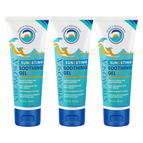 Stream2Sea Sun & Sting Soothing Gel, 2.5 fl. oz (75ml) 3-Pack
