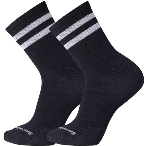 Smartwool Calzini Sportivi A Righe Retrò Crew: Unisex, In Lana Merino, Imbottiti Su Punta E Tallone, Traspiranti, Antiodore, Vestibilità Media Polpaccio - 6