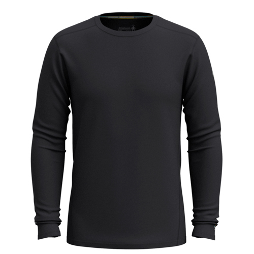 Smartwool Classic All-Season Merino Base Layer Long Sleeve for Men Large Black