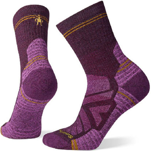 Smartwool Hike Light Cushion Mid Crew Socks for Women Bordeaux Medium Single