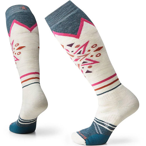 Smartwool Ski Full Cushion Mountain Snowflake Pattern OTC Socks for Women