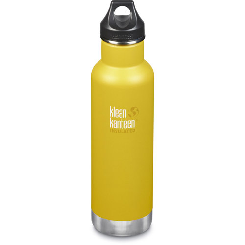 Klean Kanteen 20 oz Classic Vacuum Insulated Bottle with Loop Cap