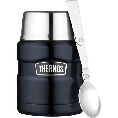 Thermos Stainless Steel Insulated Food Jar w/Folding Spoon
