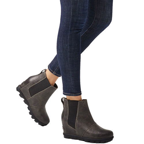 sorel joan of arctic wedge boot black