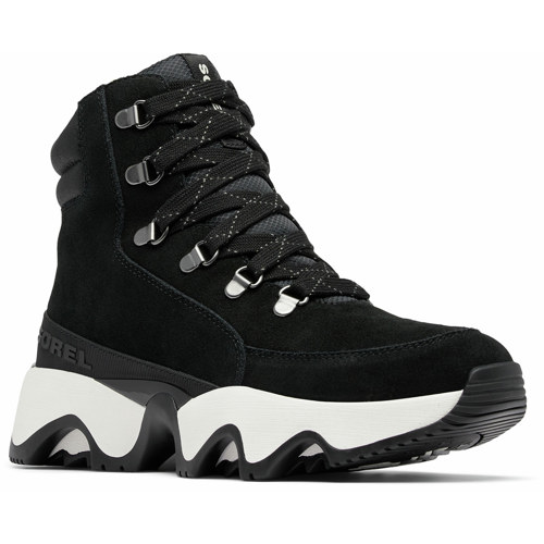 Sorel Kinetic Impact Conquest Plus Waterproof Shoes for Women Black/Sea Salt 8