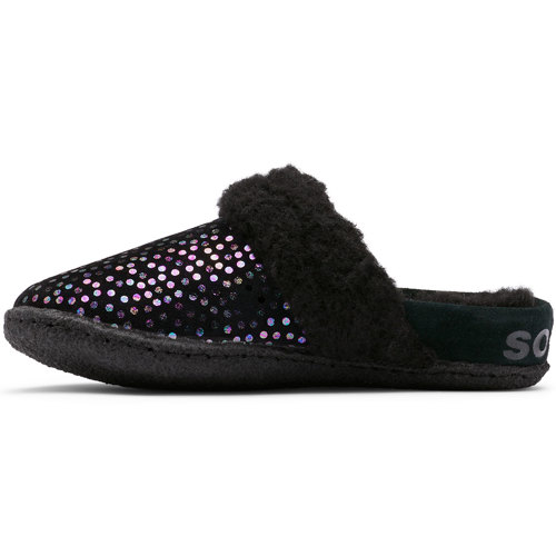 Sorel Nakiska Slide II Slippers for Youth 5 Black/Black