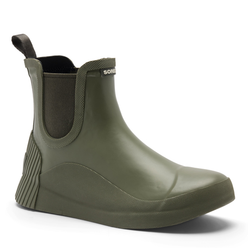 Sorel Out N About IV Chelsea Waterproof Rain Boots for Women Stone Green/Alpine Tundra 8