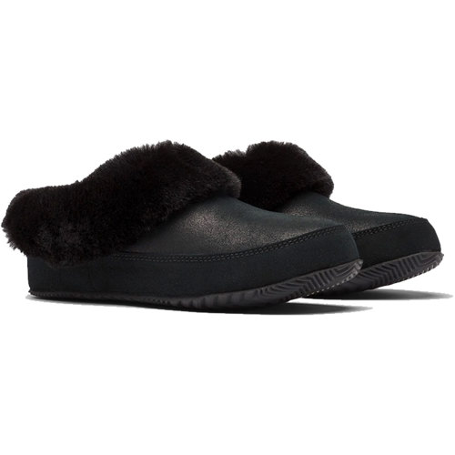 Sorel Women's Go - Coffee Run Slipper - Black/Sea Salt 6