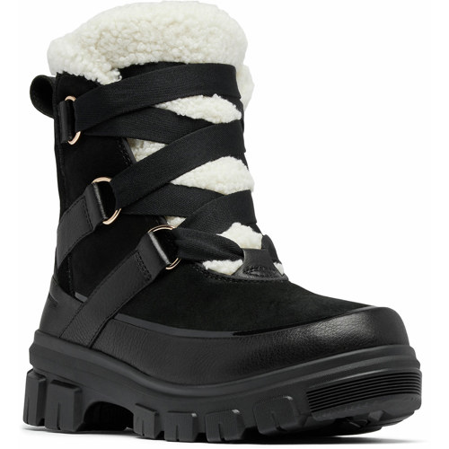 Sorel Tivoli V Resort Waterproof Boots for Women 7.5 Black/Chalk