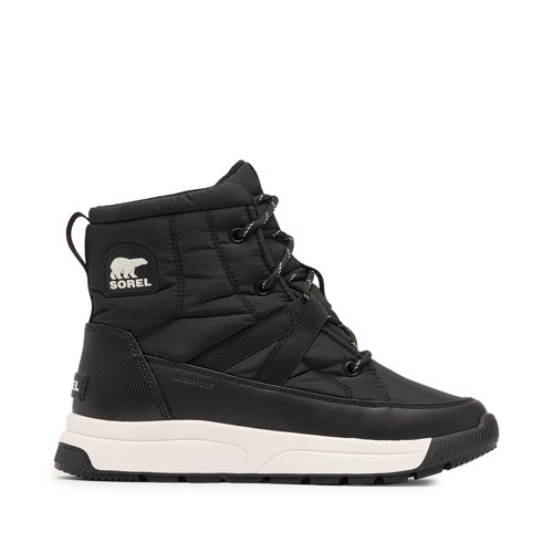 Sorel Whitney III Mid Waterproof Boots for Women 6.5 Black/Sea Salt