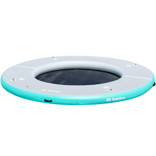 Solstice Circular Mesh Dock Gray/Blue 10'x10'