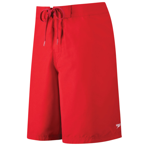 Speedo Guard Men's 20" (50.8 cm) Flex Waist Board-Short, Red