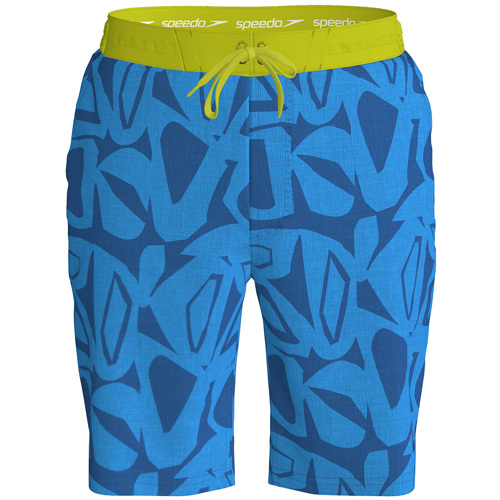 Speedo Print Bondi Basin 20" Boardshorts for Men Blue Small