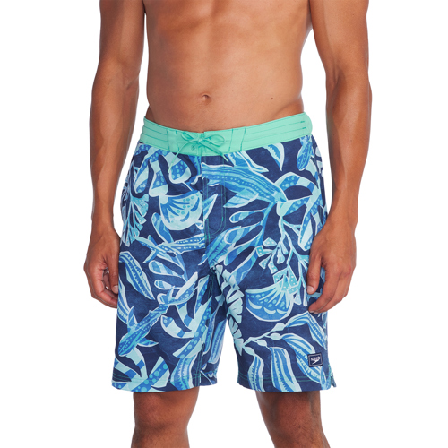 Speedo Print Bondi Basin 20" Boardshorts for Men Peacoat Small