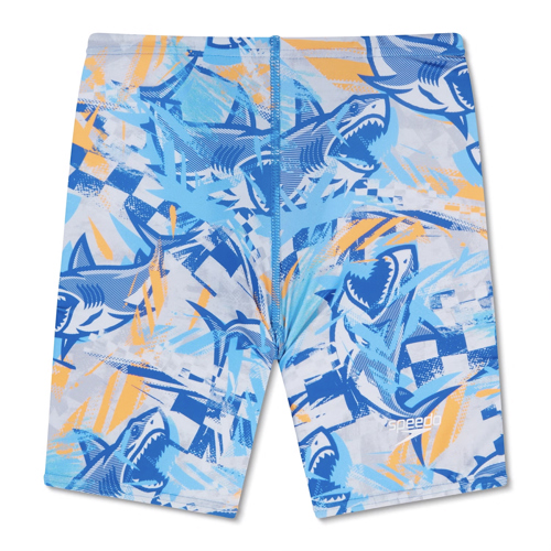 Speedo Print Boy's Jammer Tranquil Blue 5