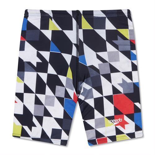 Speedo Print Boy's Jammer Tranquil Black 6