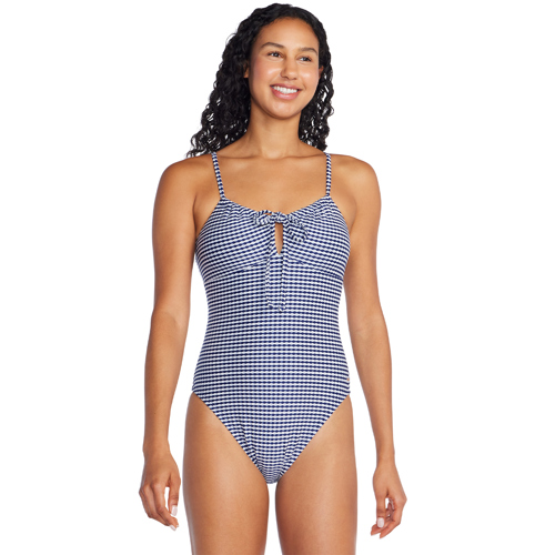 Speedo Texture Stripe Bandeau One Piece Women - SunnySports