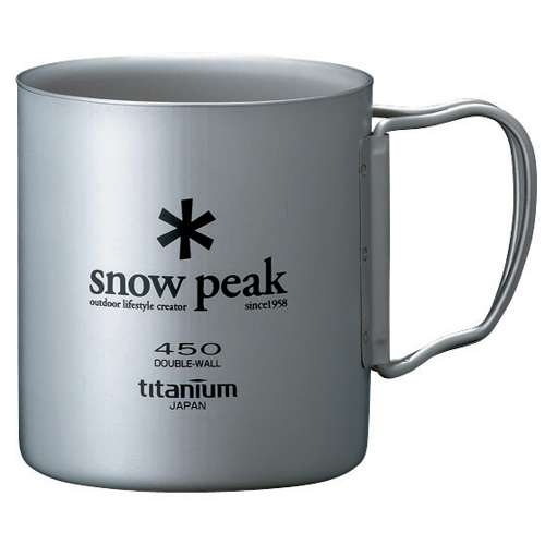 Snow Peak Titanium Double Wall Mug - 450 ml