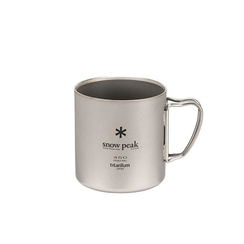 Snow Peak Titanium Double Wall Mug 450