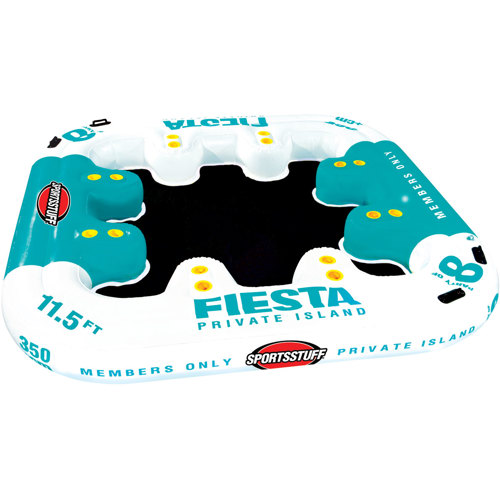 SportsStuff Fiesta Island Inflatable 8 Person Water Lounge