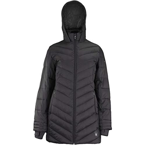 spyder long down jacket