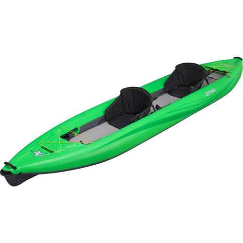 NRS STAR Paragon Tandem Inflatable Kayak, Lime