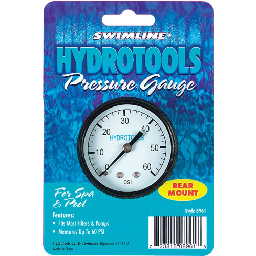 Swimline Pressure Gauge Rear Mount