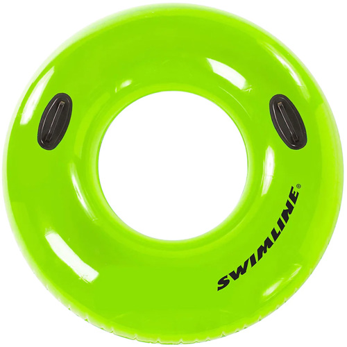 Swimline Water-Park Style Handle Ring Tube 36" Green