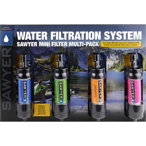 Sawyer Mini Water Filtration System Four Pack SP124 SunnySports