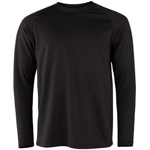 Terramar Men's Military Fleece Crew, Black