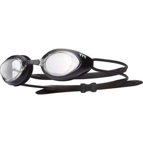 TYR Blackhawk Racing Goggles Clear/Matte Black/Black