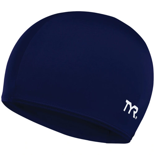 TYR Lycra Fiber Swim Cap Navy