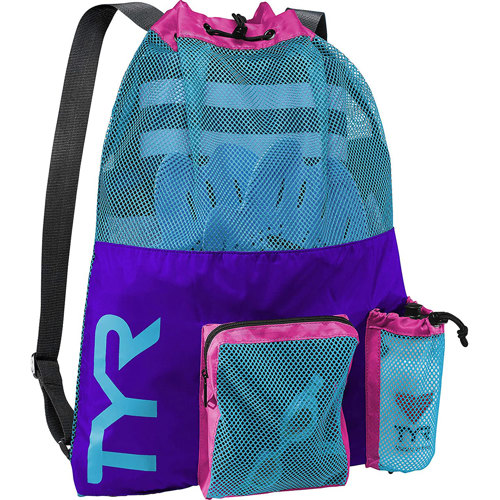TYR Big Mesh Mummy Backpack, 40L Purple/Blue
